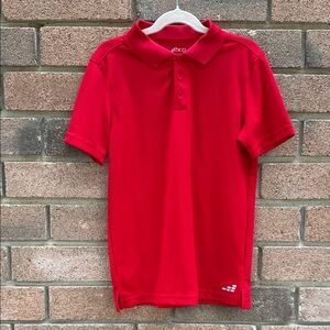 bcg Red Short-Sleeve Polo Shirt for Kids Size Medium